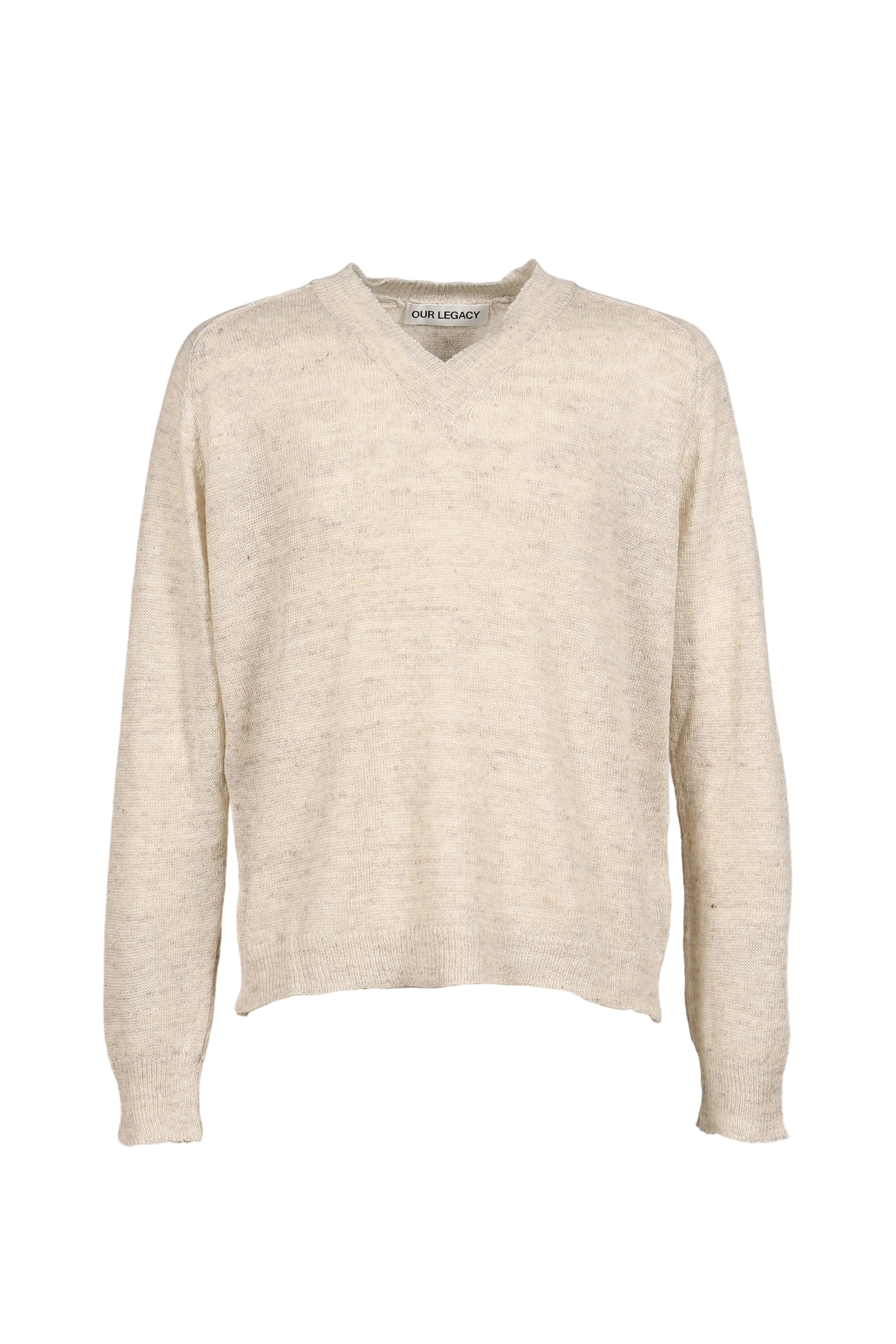 RUE V-NECK / SOFT ECRU CYCLONE