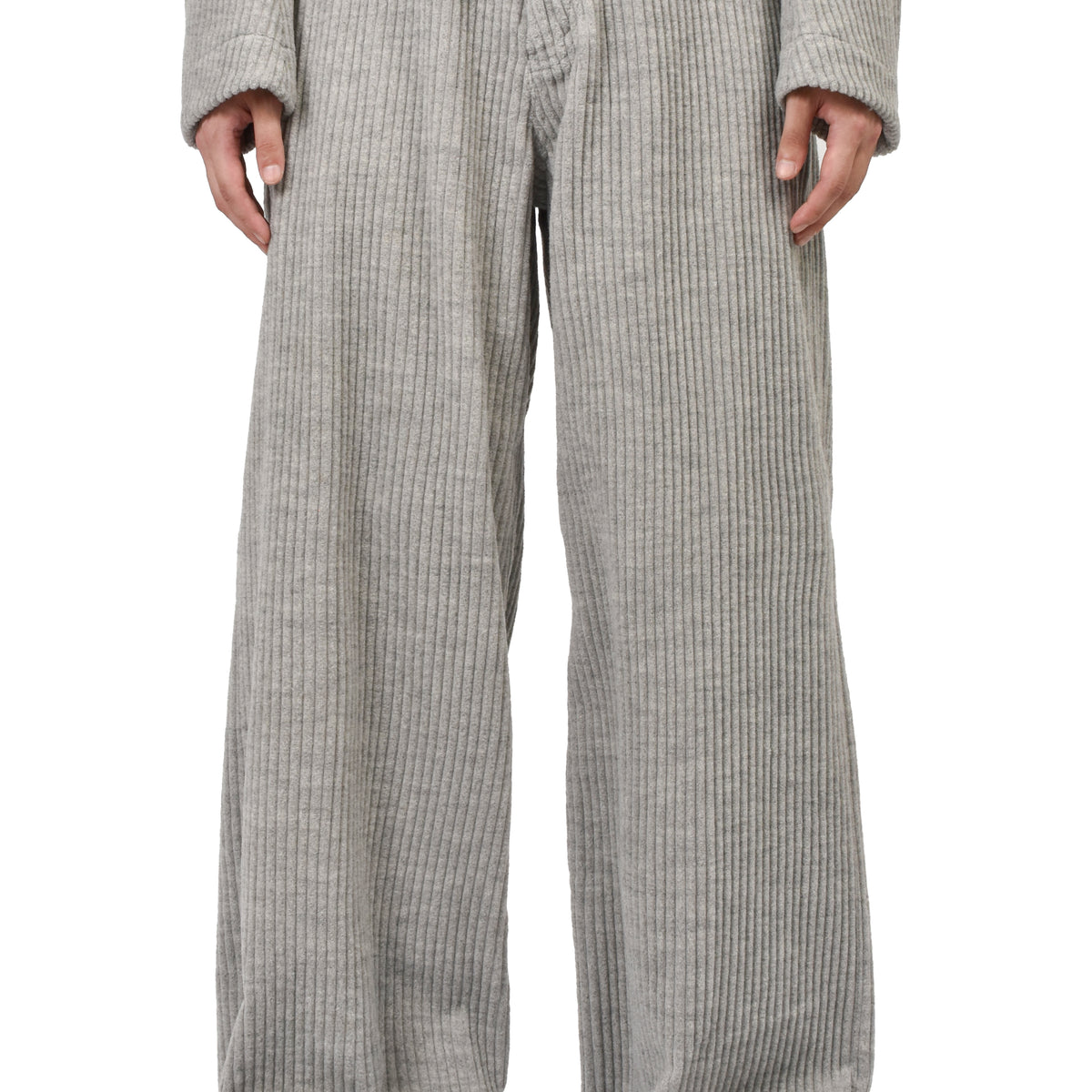 MASU エムエーエスユー FW26 CORDUROY WIDE TROUSERS / HEATHER GRY