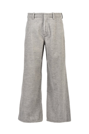 CORDUROY WIDE TROUSERS / HEATHER GRY