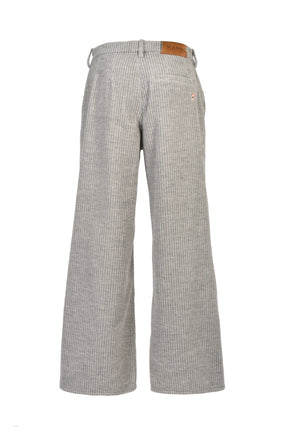 CORDUROY WIDE TROUSERS / HEATHER GRY
