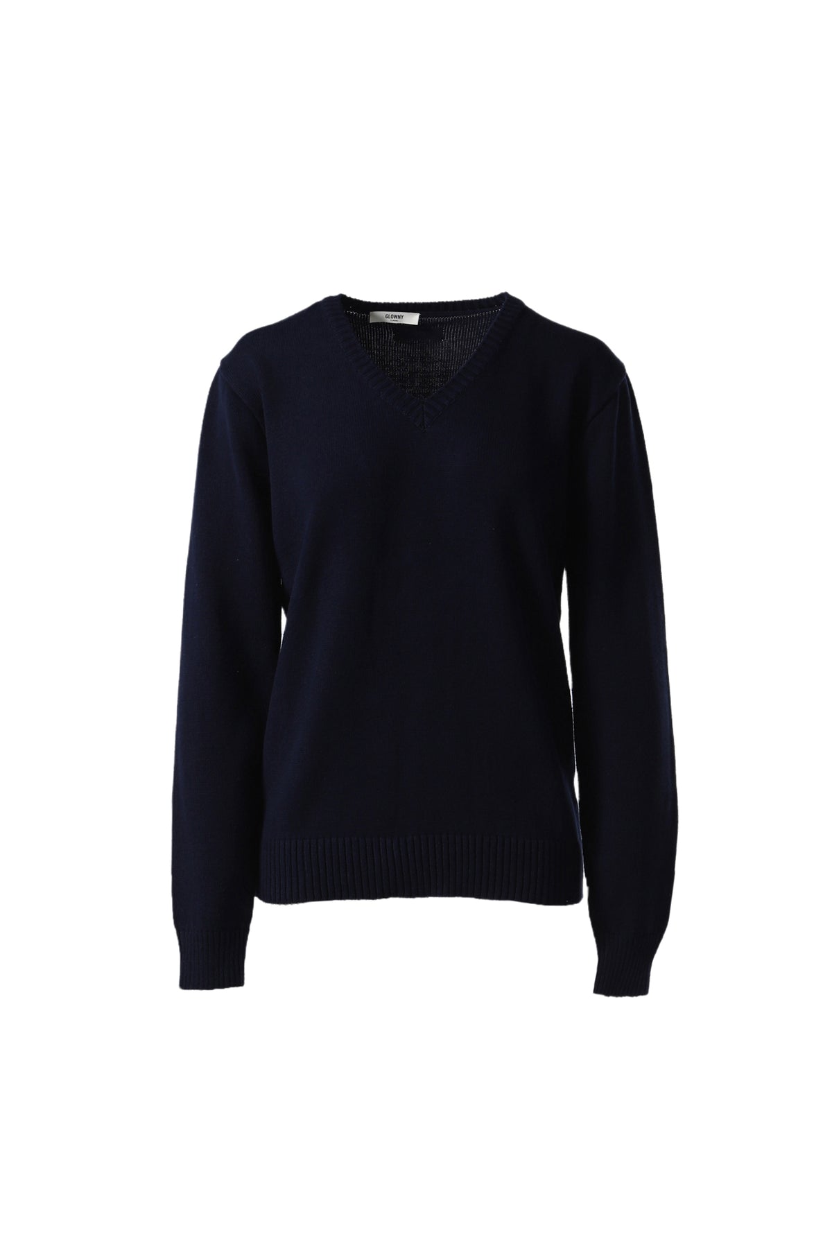 G CLASSIC V-NECK SLIM KNIT PULLOVER / NVY