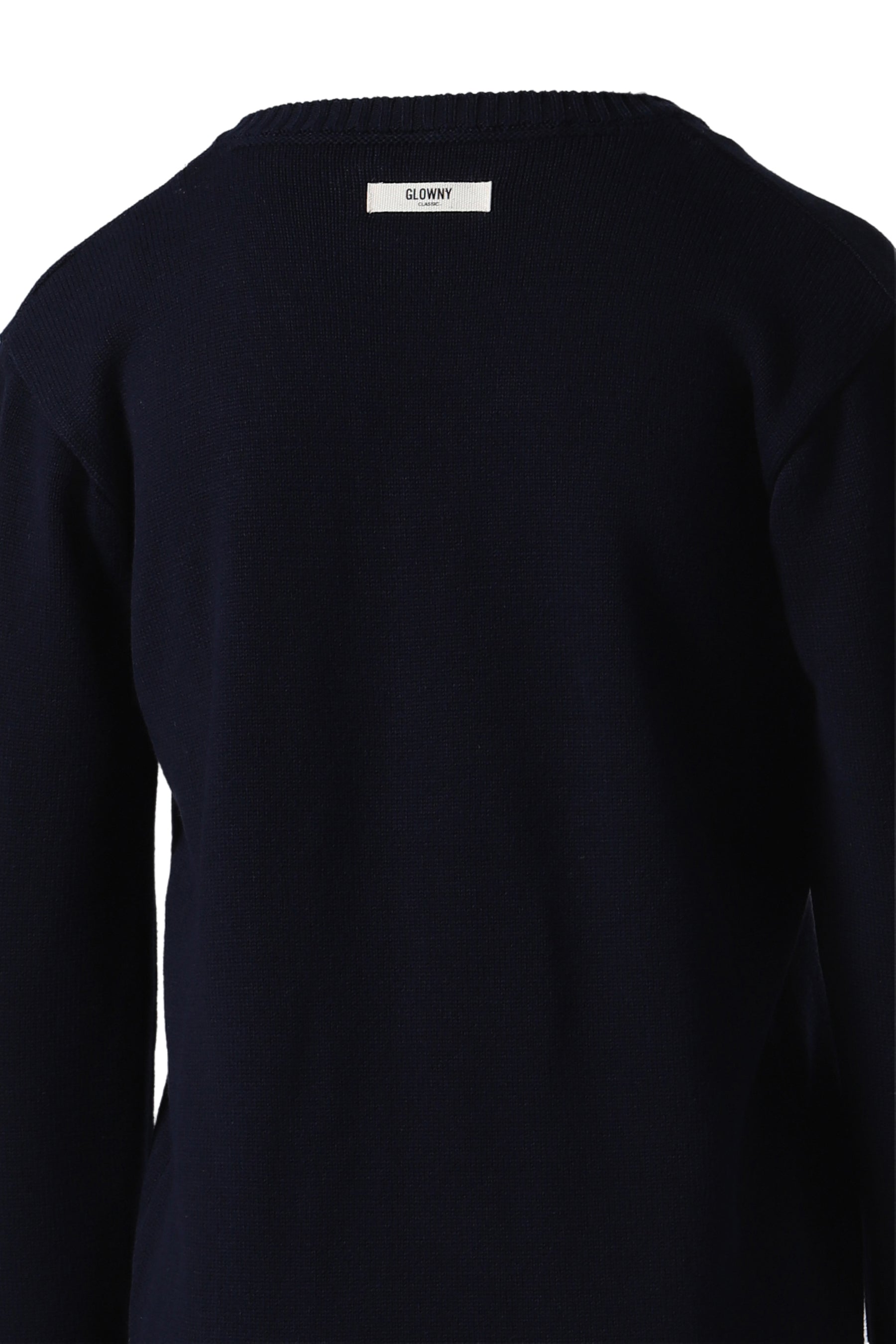 G CLASSIC V-NECK SLIM KNIT PULLOVER / NVY