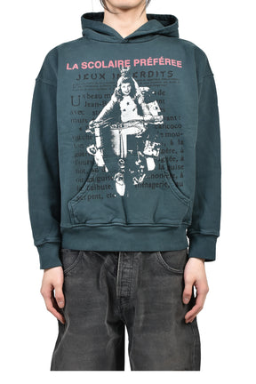 LA SCOLAIRE PR_F_REE HOODIE / DARK FOREST GRN