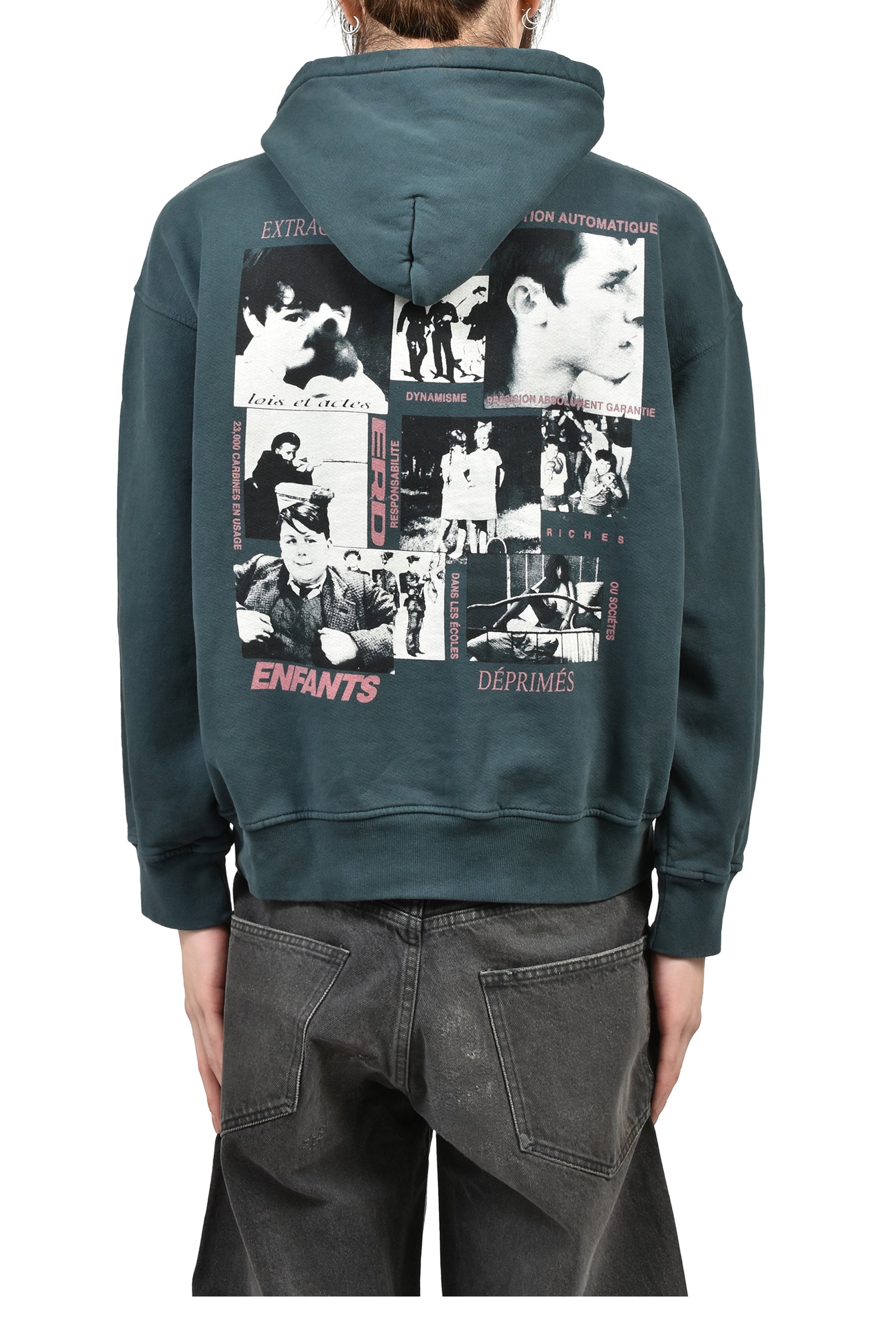 LA SCOLAIRE PR_F_REE HOODIE / DARK FOREST GRN