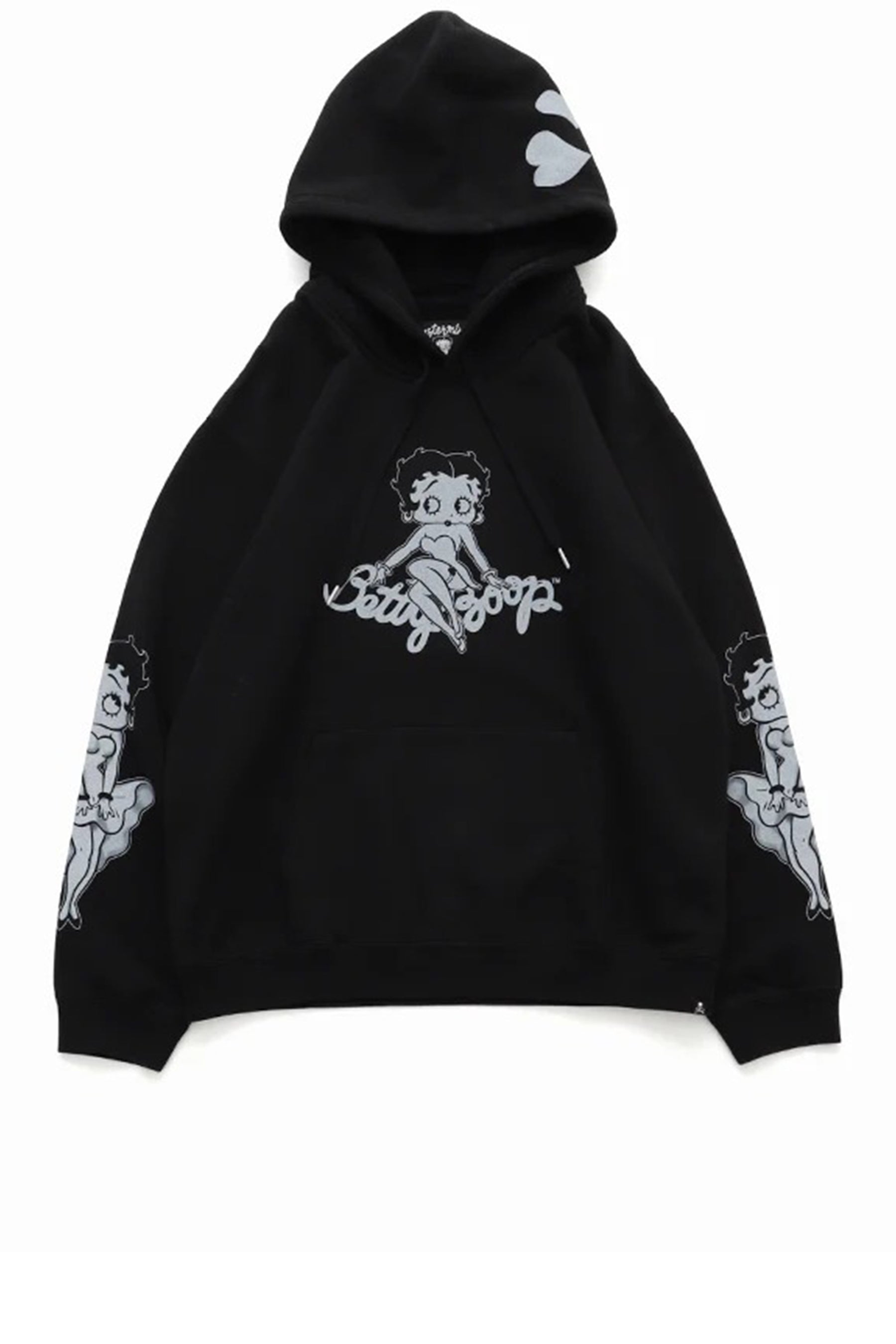 BOXY FIT HOODIE / MONOCHROME