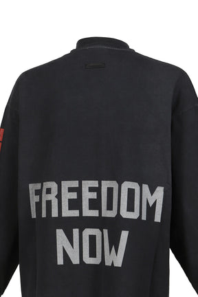 REAXED LS "FREEDOM" TEE / BLK