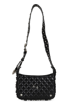 ANGELS QUILTED BELT BAG / BLACK 