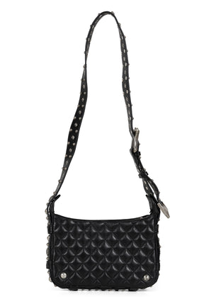 ANGELS QUILTED BELT BAG / BLACK 