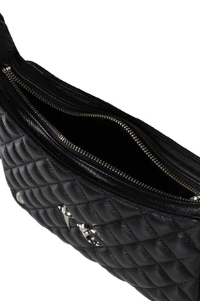 ANGELS QUILTED BELT BAG / BLACK 