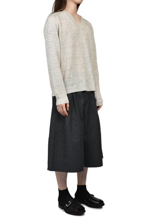 RUE V-NECK / SOFT ECRU CYCLONE