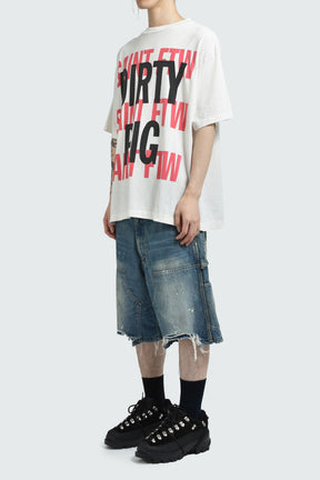 SS TEE/DIRTY PIG / WHT