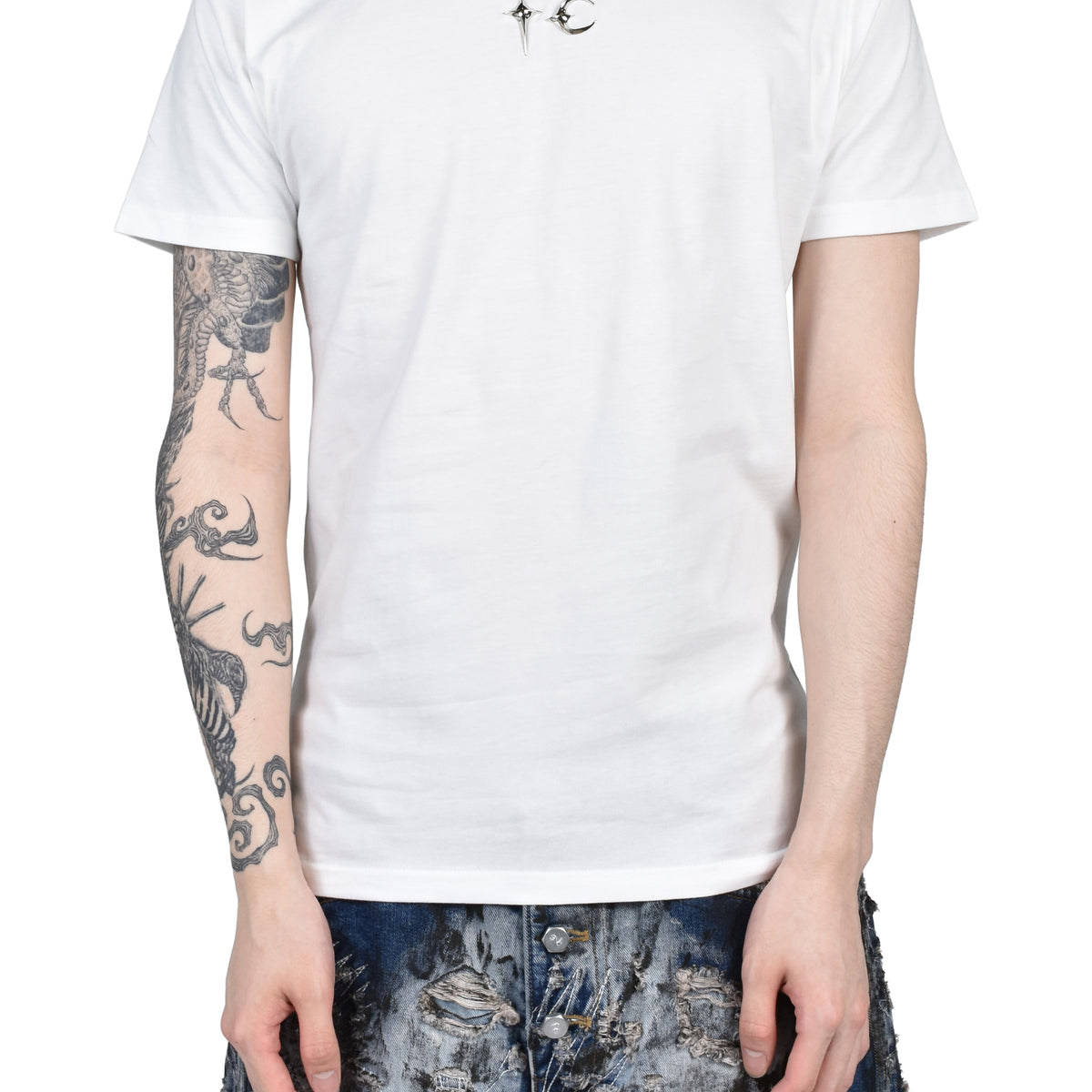 Thug Club サグクラブ SS26 TC SLIM T-SHIRT / WHT - NUBIAN ヌビアン