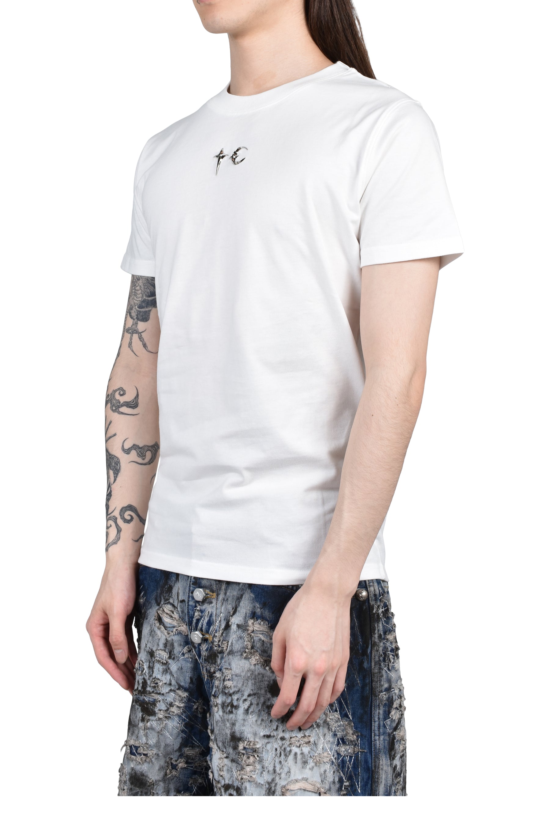 Thug Club サグクラブ SS26 TC SLIM T-SHIRT / WHT - NUBIAN ヌビアン