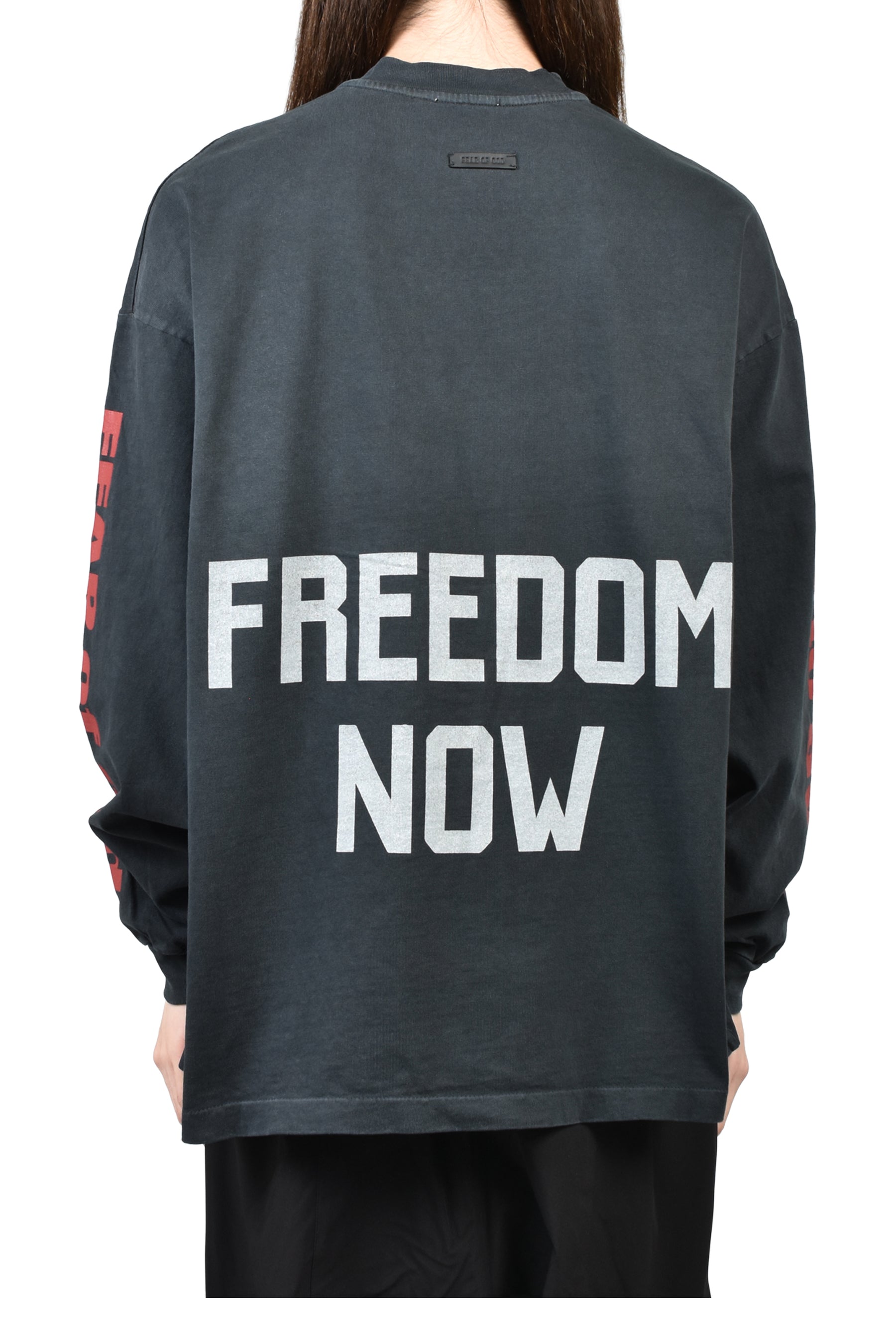 REAXED LS "FREEDOM" TEE / BLK