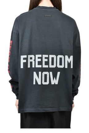 REAXED LS "FREEDOM" TEE / BLK