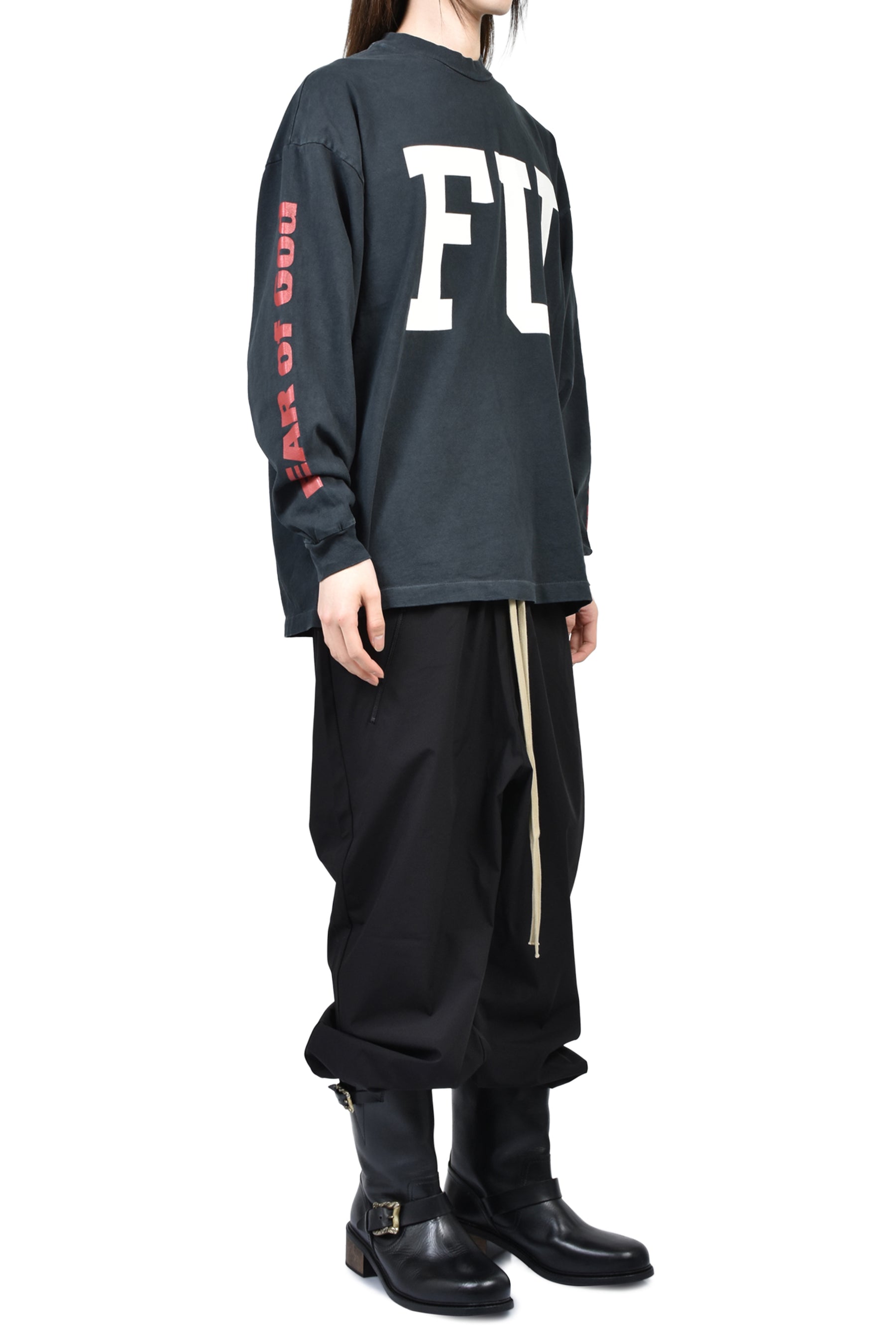 REAXED LS "FREEDOM" TEE / BLK