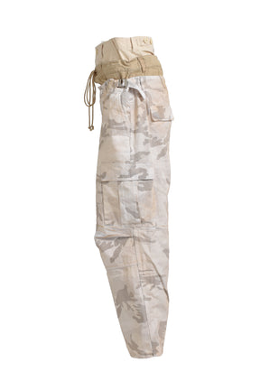 3 LAYERD CARGO PANTS / WHT CAMO