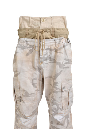 3 LAYERD CARGO PANTS / WHT CAMO