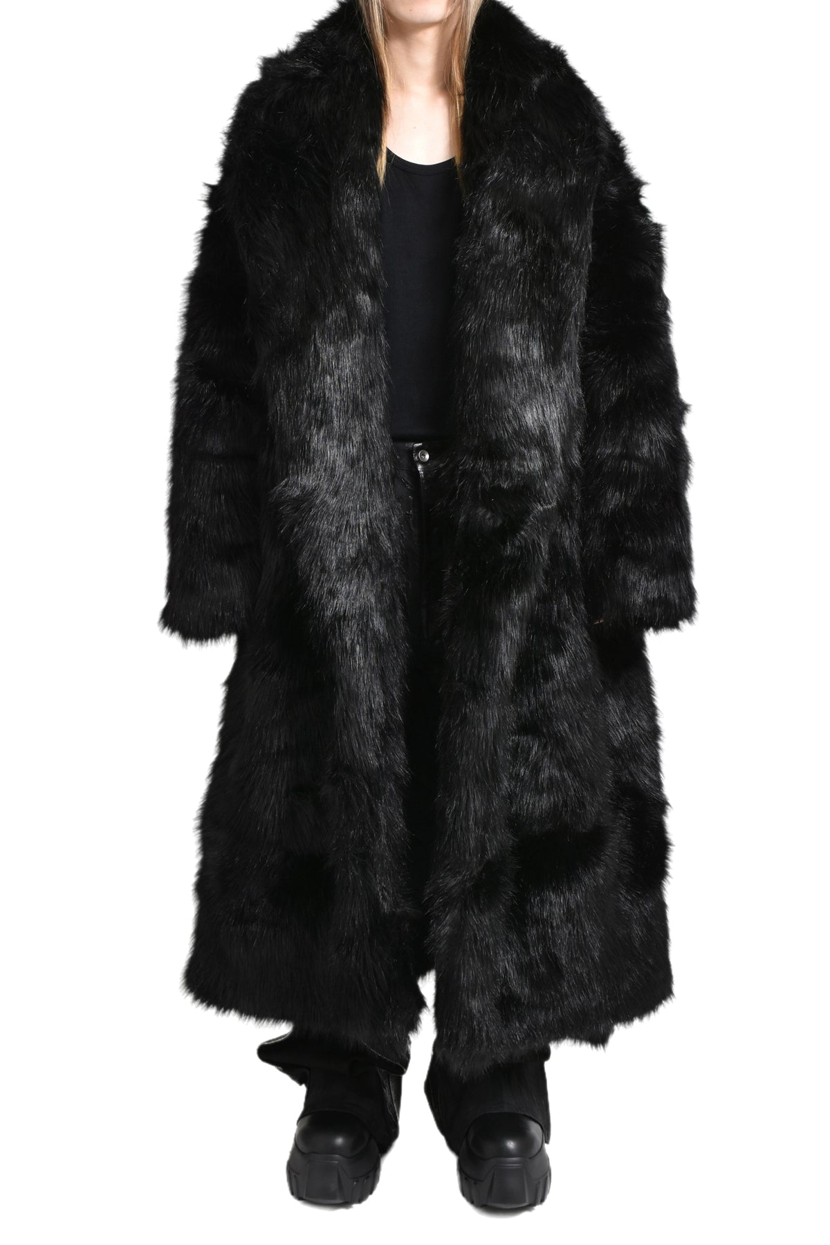 VAST FUR COAT / BLK