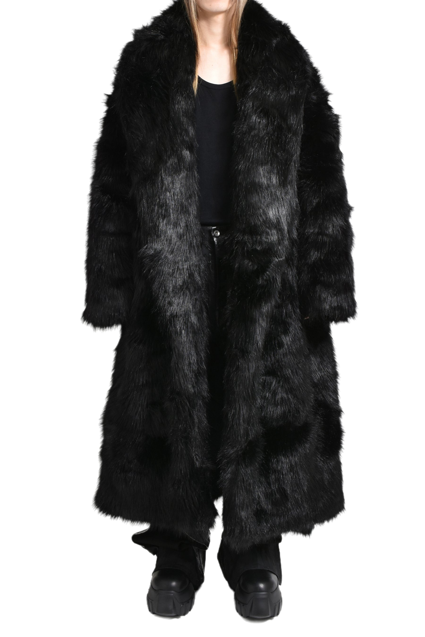 VAST FUR COAT / BLK