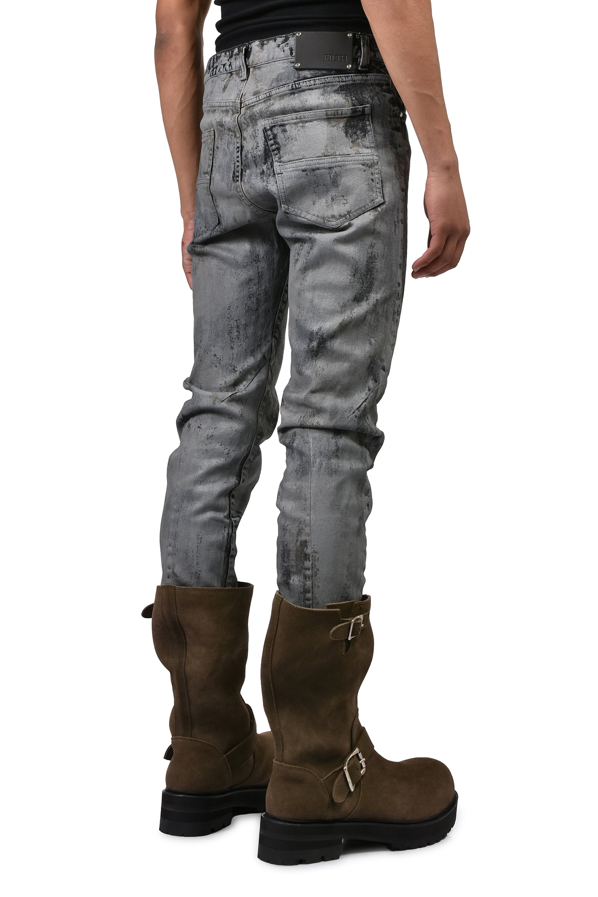 KIEFER WAXED NARROW CUT / RUSTY GRY