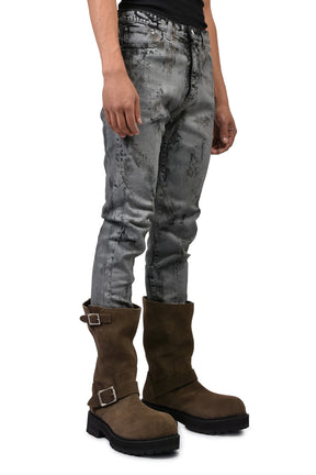 KIEFER WAXED NARROW CUT / RUSTY GRY