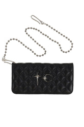 CHOPPER QUILTED LONG WALLET / BLK