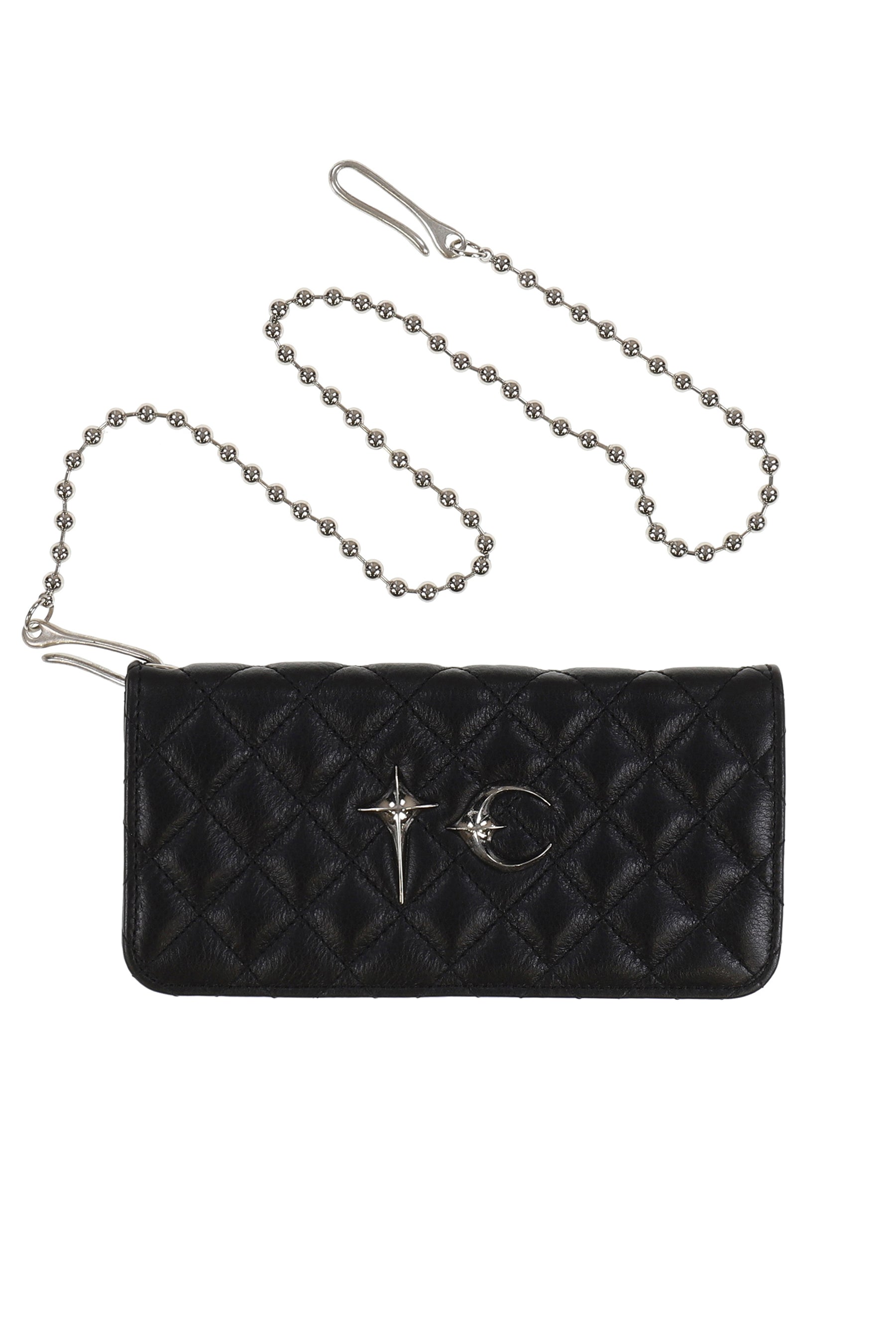 CHOPPER QUILTED LONG WALLET / BLK