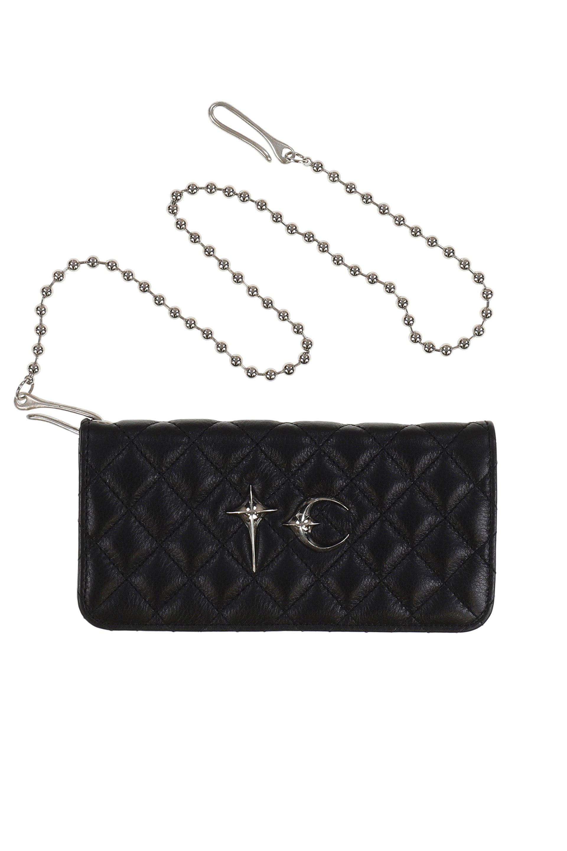 CHOPPER QUILTED LONG WALLET / BLK