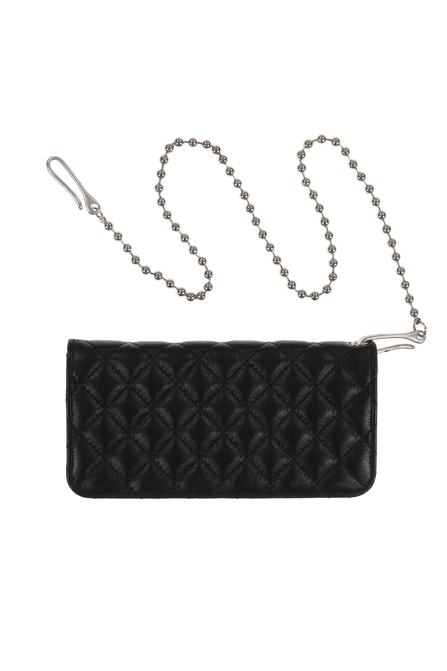 CHOPPER QUILTED LONG WALLET / BLK