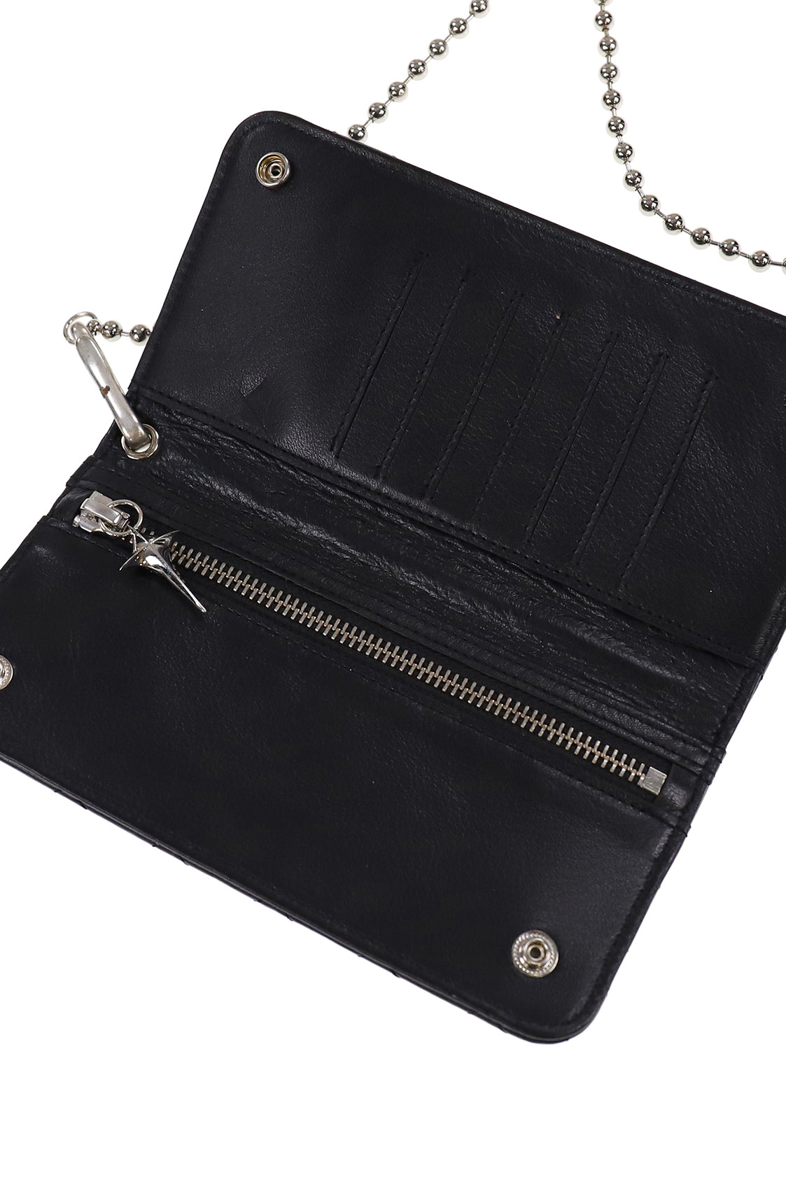 CHOPPER QUILTED LONG WALLET / BLK