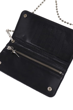 CHOPPER QUILTED LONG WALLET / BLK