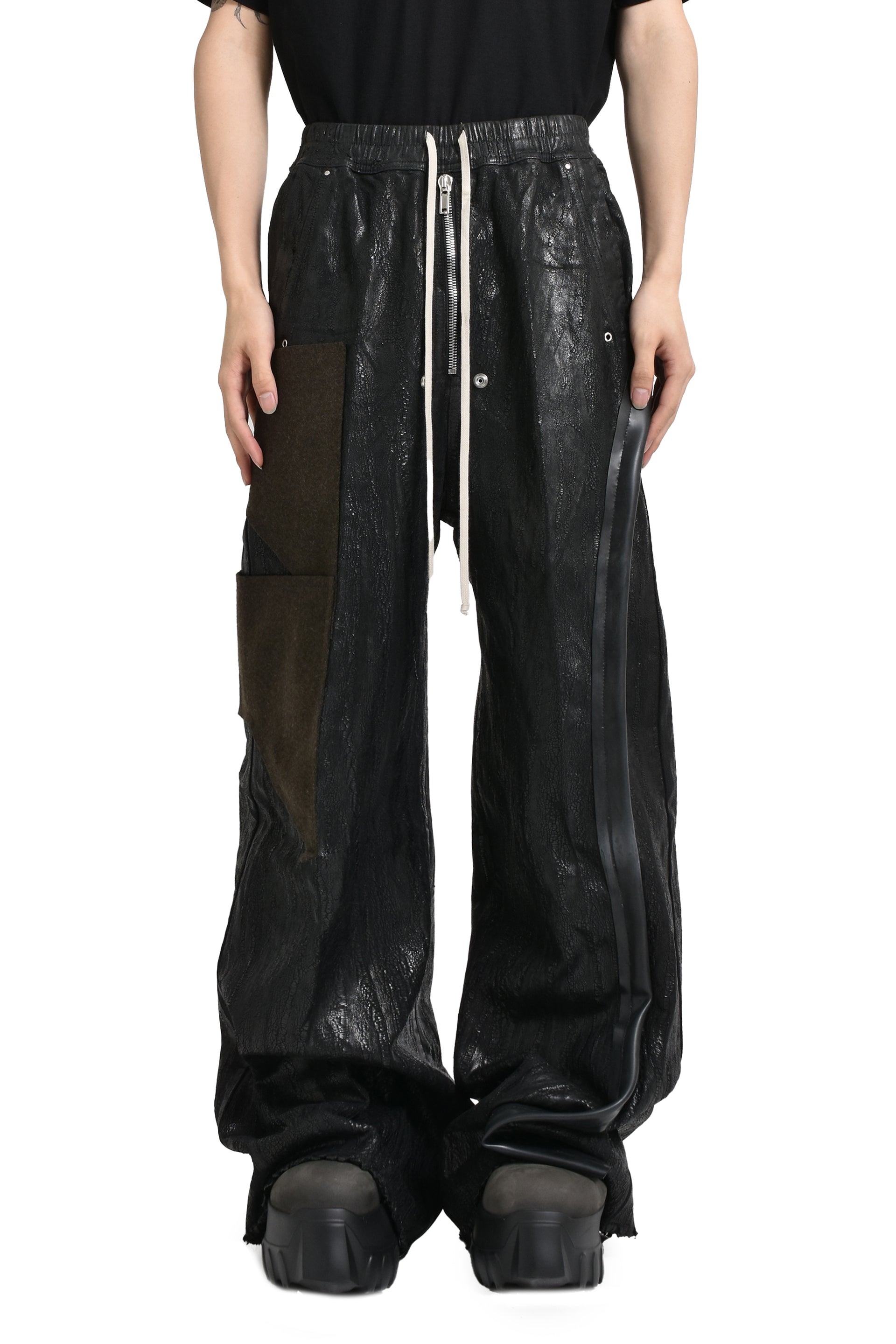 Rick Owens リックオウエンス FW24 WIDE BELA PANTS / BLK/BRW/BLK