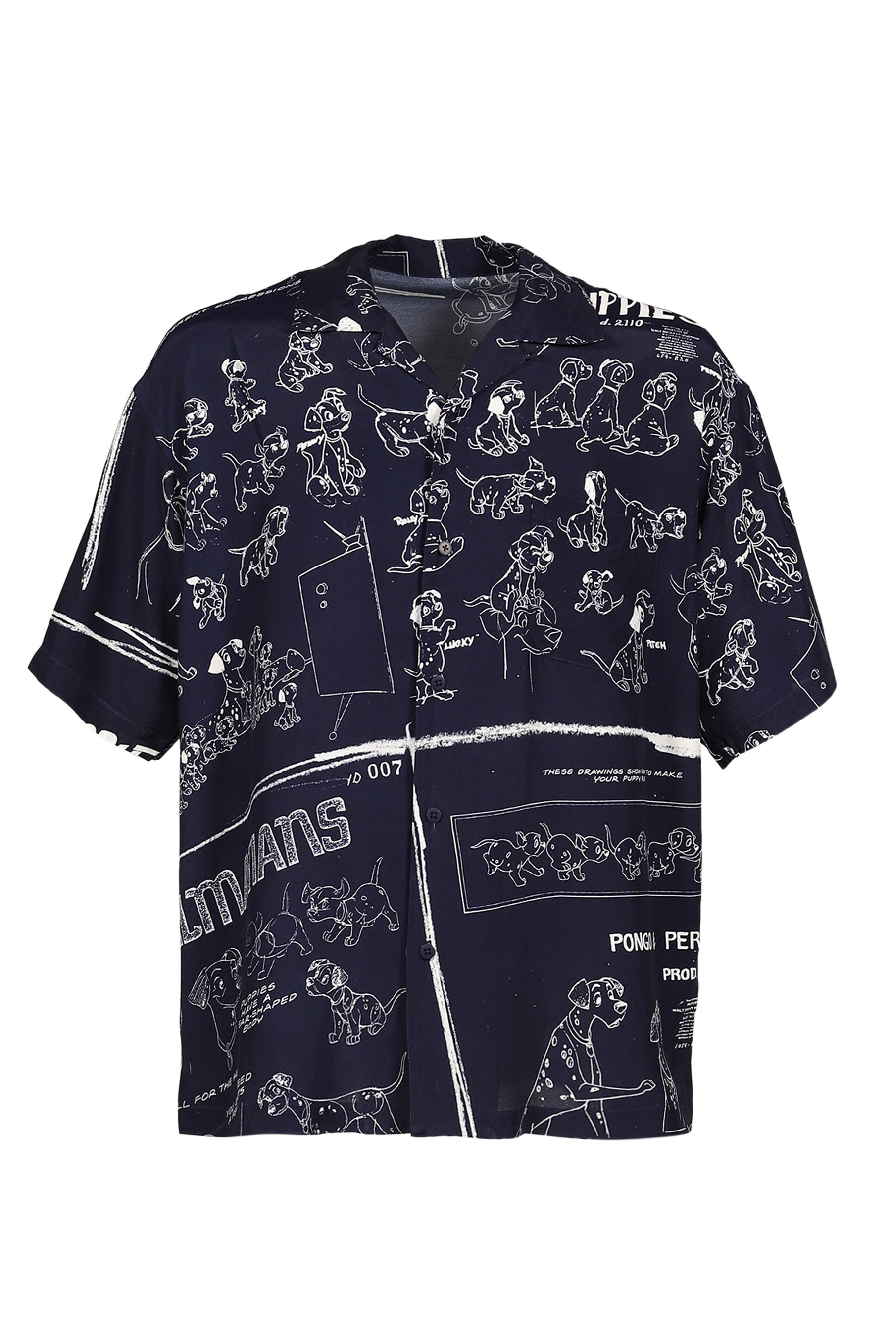 DISNEY MS / PC ALOHA COLLECTION ALOHA SHIRT / 101 DALMATIANS / NVY