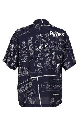 DISNEY MS / PC ALOHA COLLECTION ALOHA SHIRT / 101 DALMATIANS / NVY