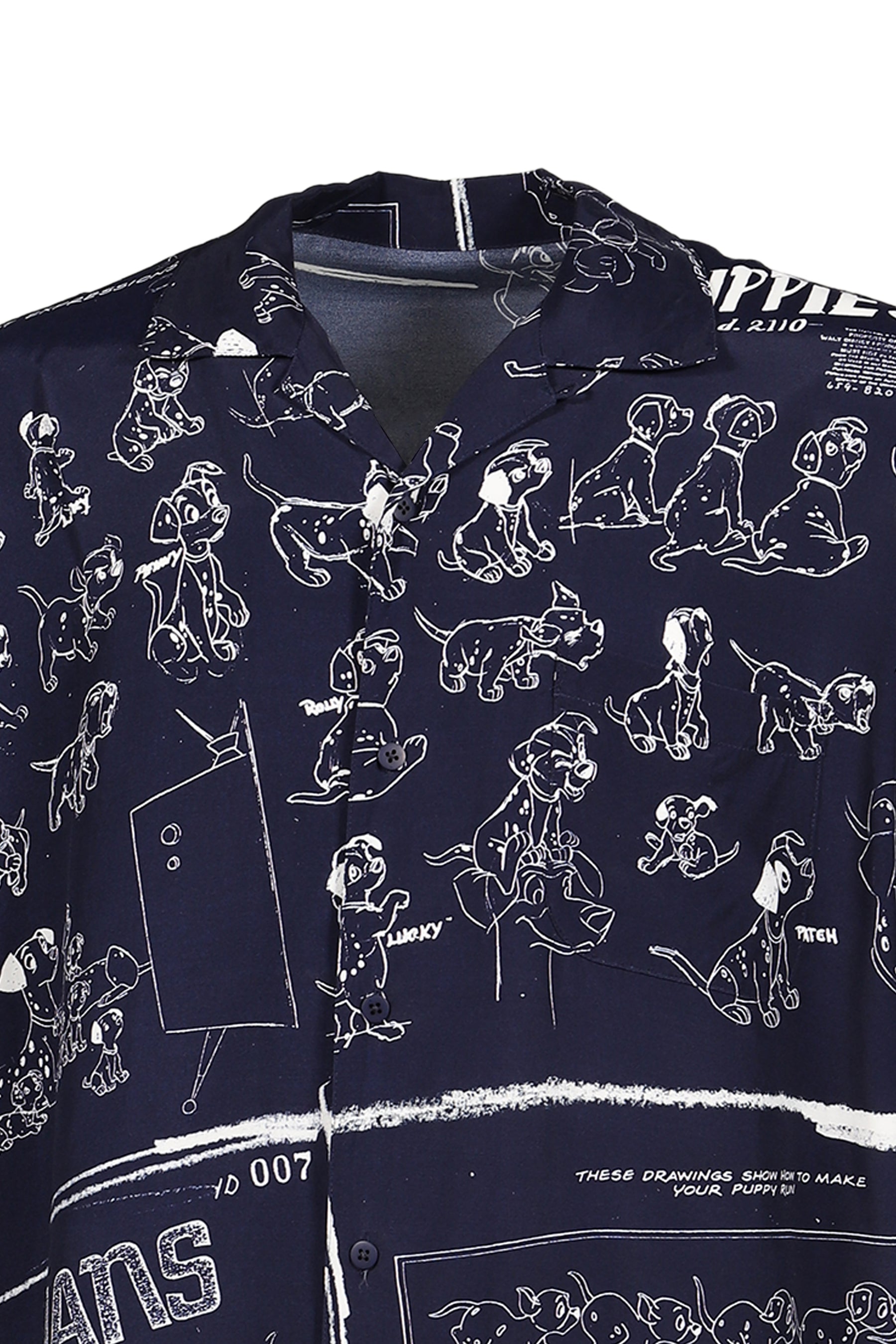 DISNEY MS / PC ALOHA COLLECTION ALOHA SHIRT / 101 DALMATIANS / NVY