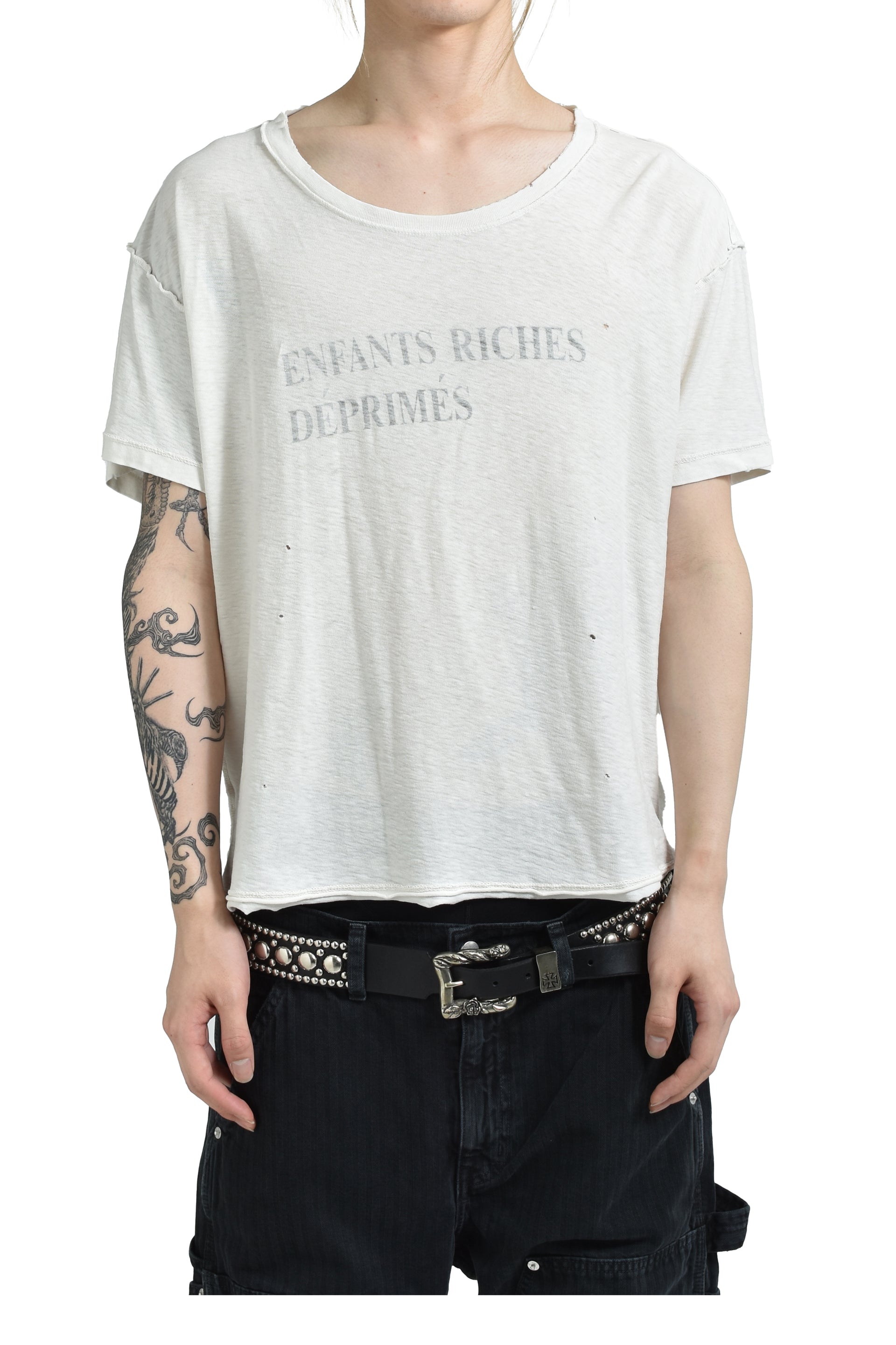 CLASSIC LOGO T-SHIRT / FADED WHT