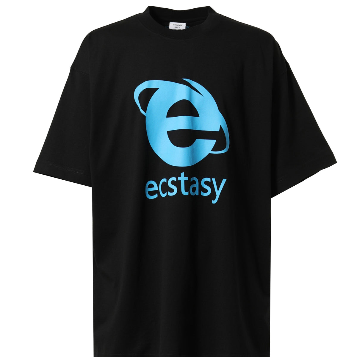 VETEMENTS ヴェトモンFW23 ECSTASY T-SHIRT / BLK -NUBIAN