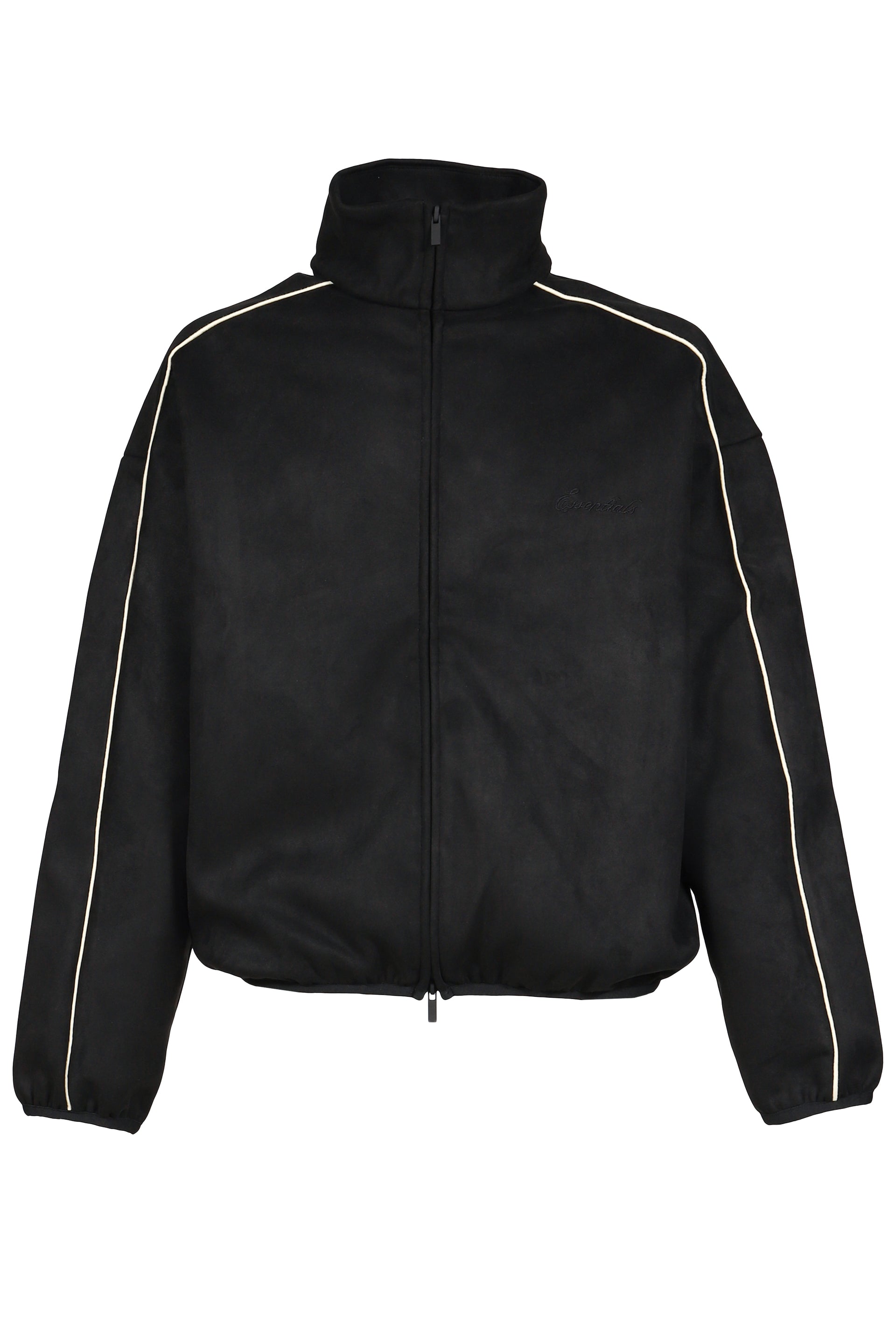 SIGNTATURE MODERN TRACK JACKET W/ PIPING / VTG BLK