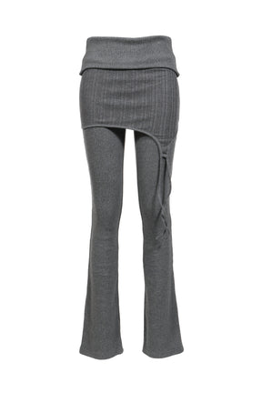 FOLDED SKIRT PANTS / CHA