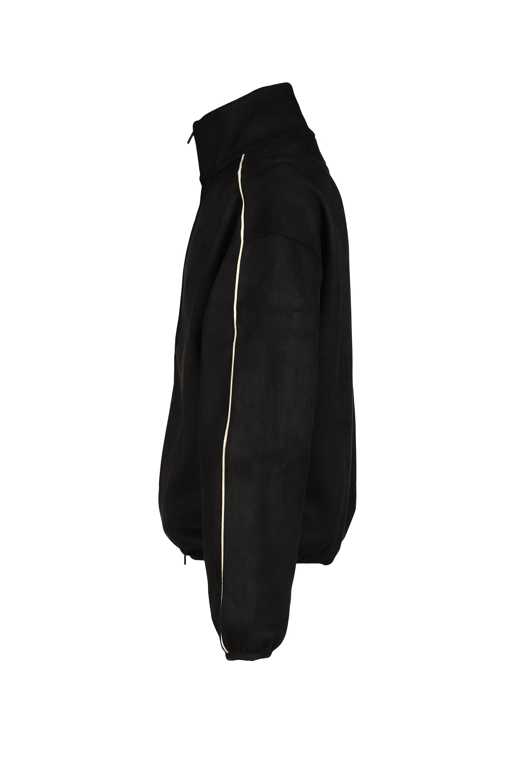 SIGNTATURE MODERN TRACK JACKET W/ PIPING / VTG BLK