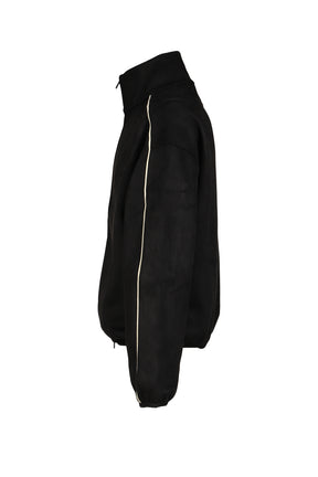 SIGNTATURE MODERN TRACK JACKET W/ PIPING / VTG BLK