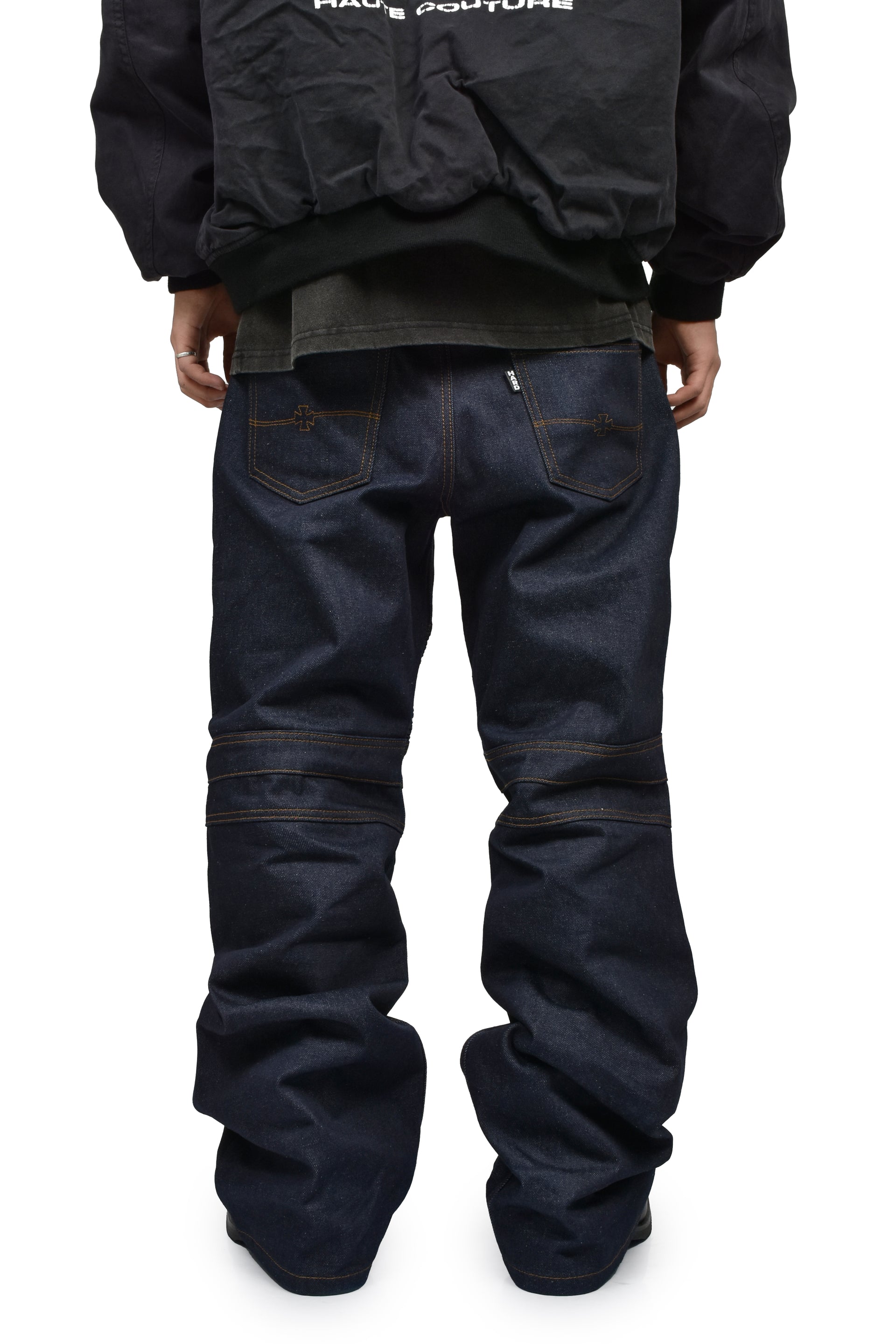 WIDE LEG BIKER JEAN / IND