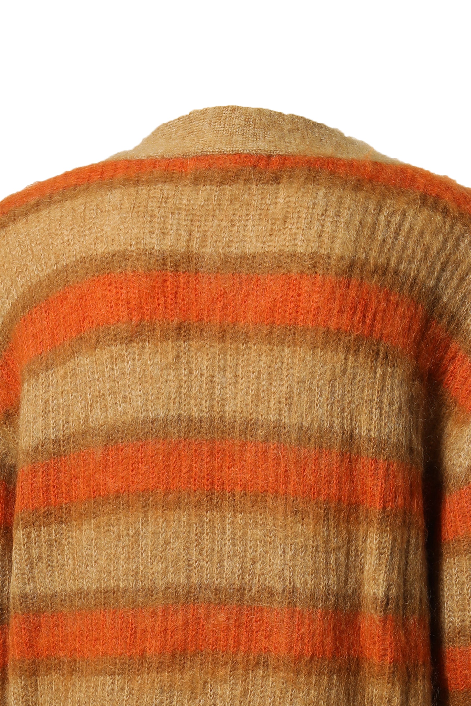 DISCOVERED ディスカバード FW22 MOHAIR BORDER KNIT CARDIGAN / BEI ...