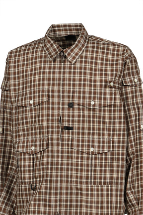 TECH ZIP ANGLER SHIRT L/S PLAIDS / BRW