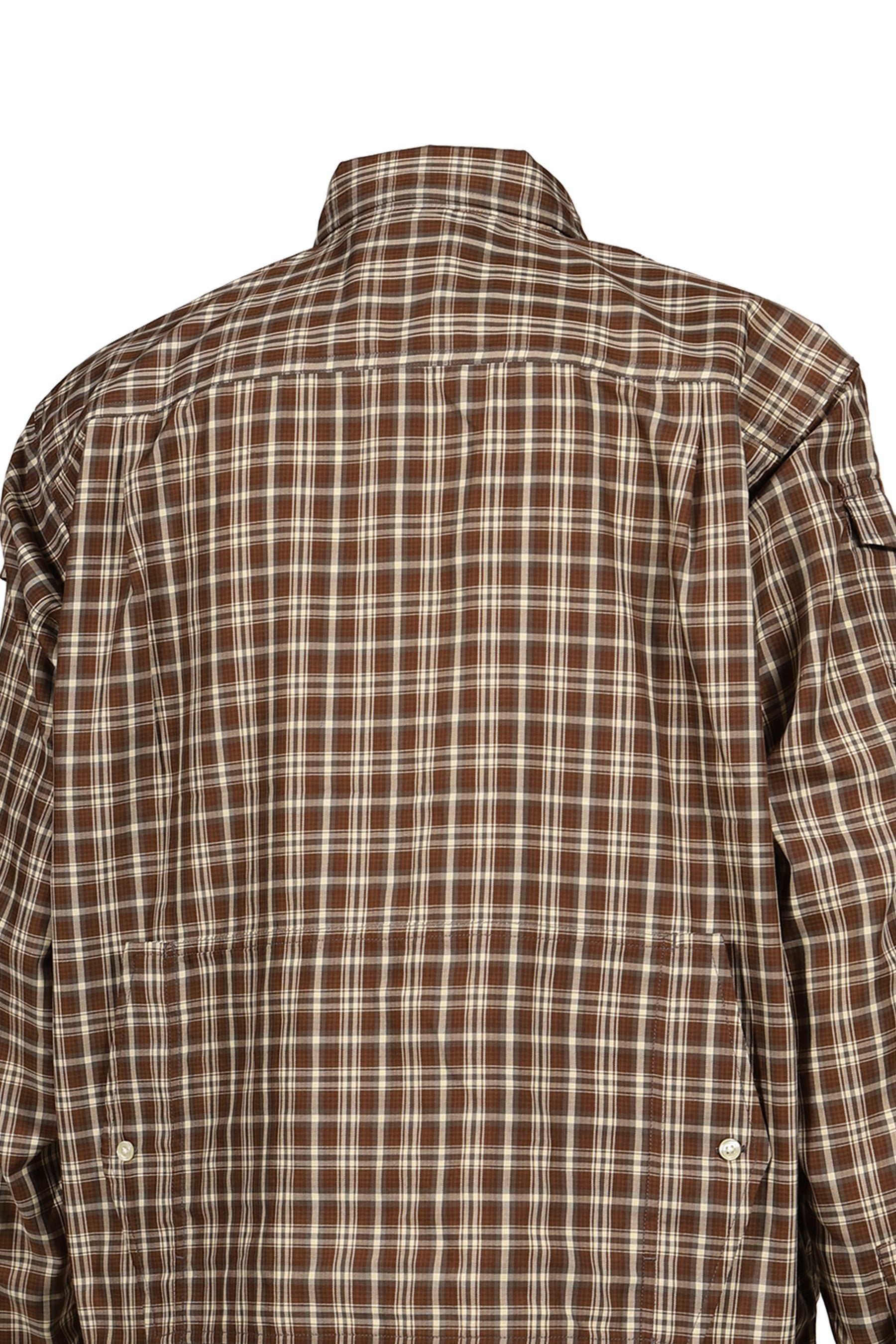 TECH ZIP ANGLER SHIRT L/S PLAIDS / BRW