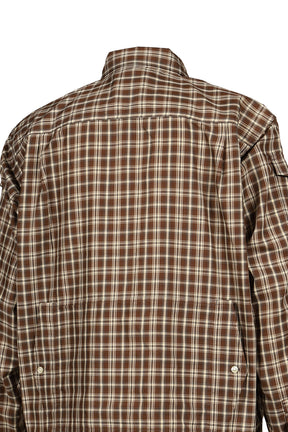 TECH ZIP ANGLER SHIRT L/S PLAIDS / BRW