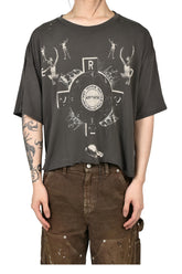 BED OF NAILS T-SHIRT / WASHED BLK