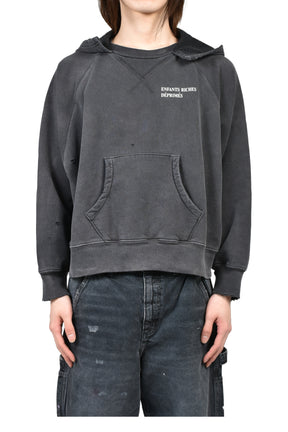 ERD LOGO RAGLAN AFTERHOOD / ANTIQUE BLK