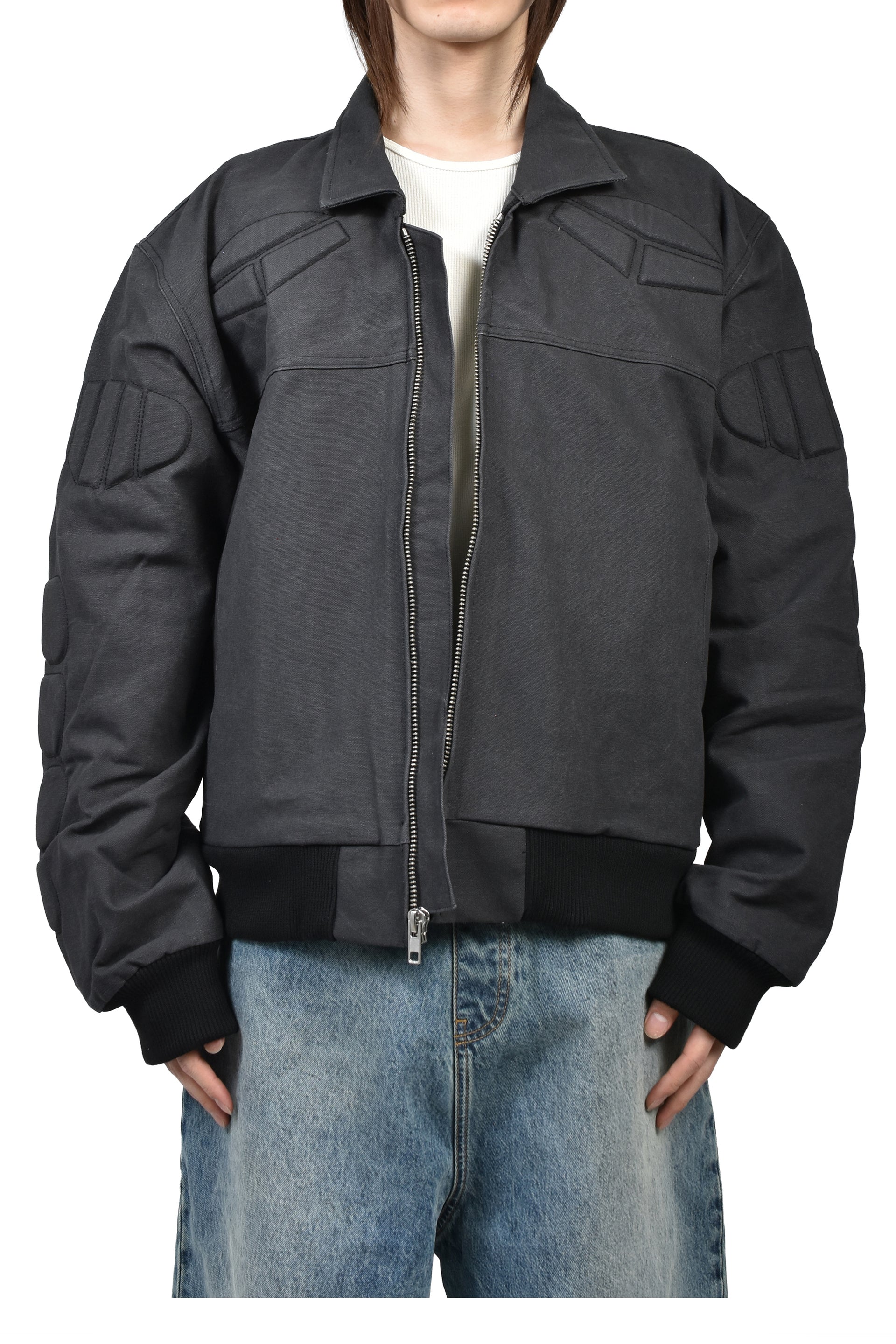WORKWEAR MA-1 MOTO JACKET / VINTAGE BLK